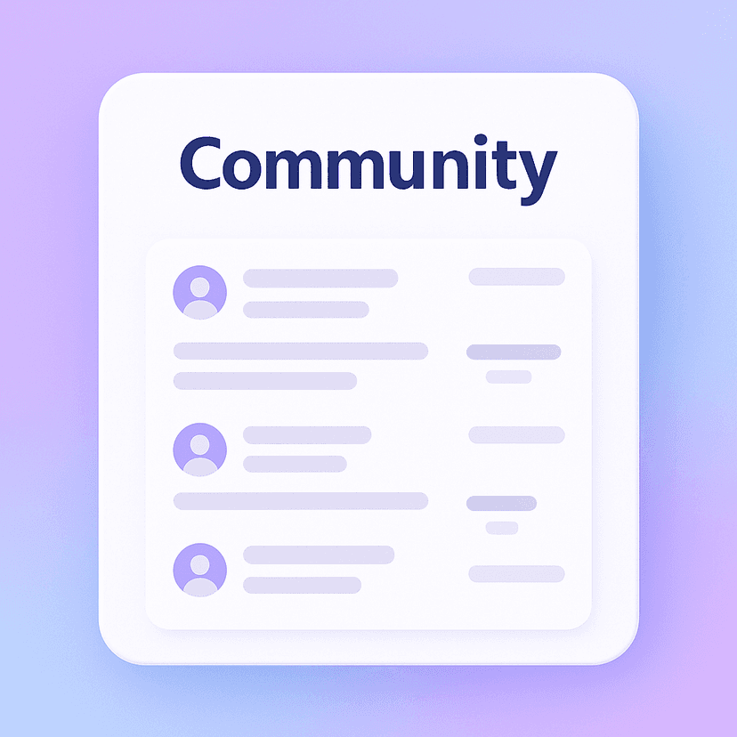 Step 3: Community